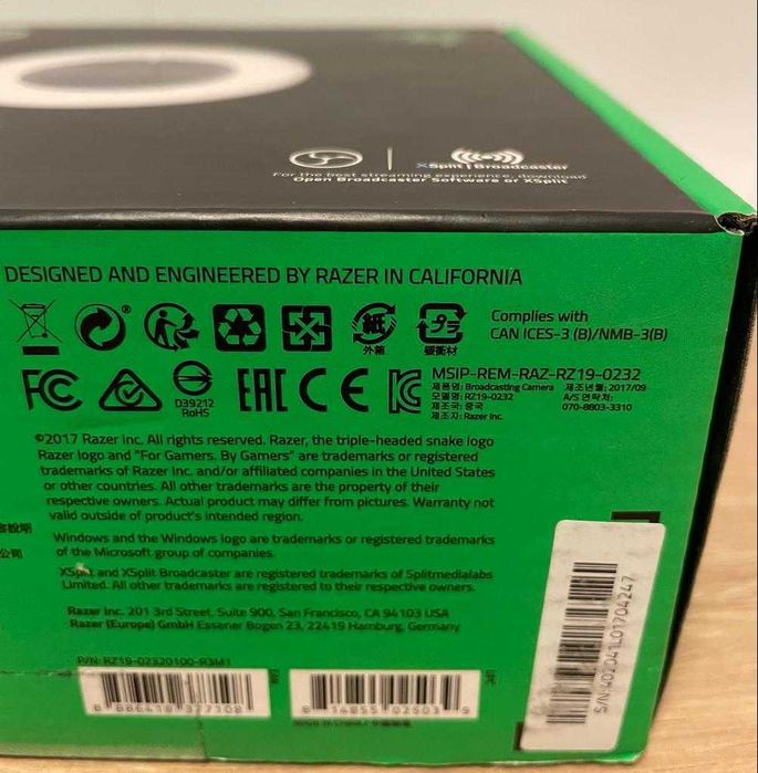 Camera Webcam RAZER KIYO Vlog VideoChat Gaming Stream Noua. Sigilata!