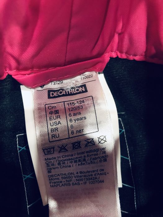 Pantaloni schi fetite/roz Wedze