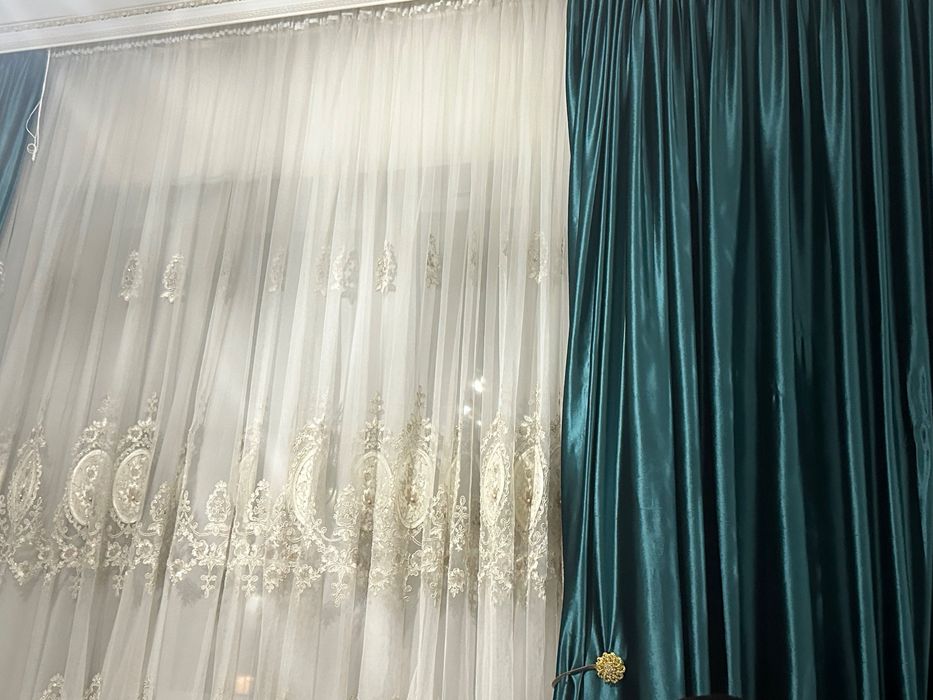 Набор тюль +шторы за всё 1 млн.