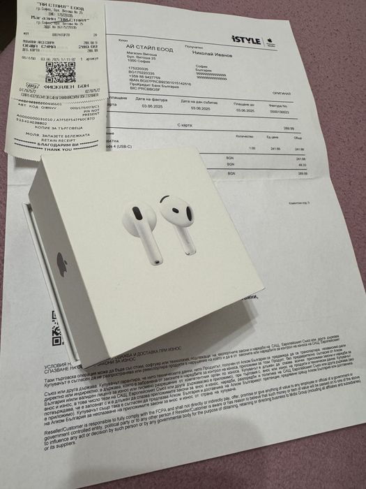 Apple AirPods 4 в гаранция