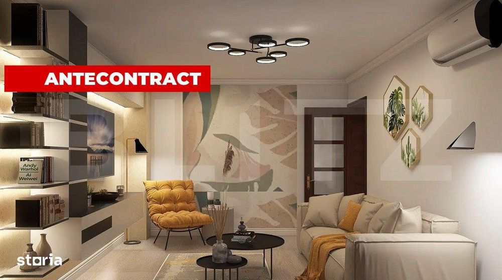 Apartament 2 camere, spatios 62 mp + balcon 8 mp, zona Tractorul