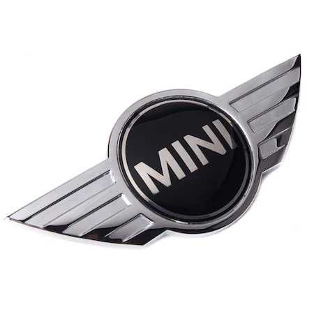 Emblema fata-spate Mini Cooper 11.5 x 5 cm