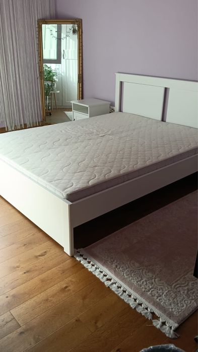 Pat + 2 Noptiere + Somiera + Cutii depozitare