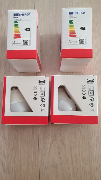 12 bucati Bec LED IKEA fasung E27 clasic noi Curier OLX