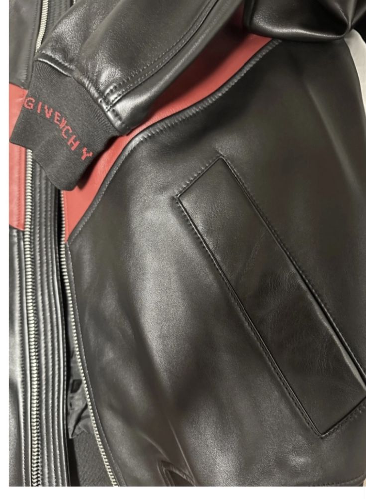 Ginenchy bomber jacket barbateasca noua originala piele masura L-50.