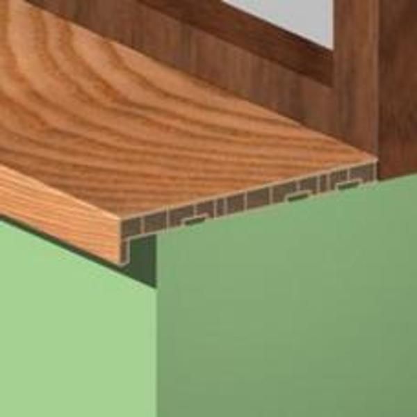 Glaf - Pervaz aluminiu exterior, Glf PVC interior