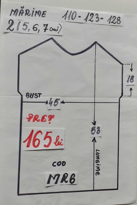 Costum Mar rosu pentru copii marimea 2 (5-6-7 ani)