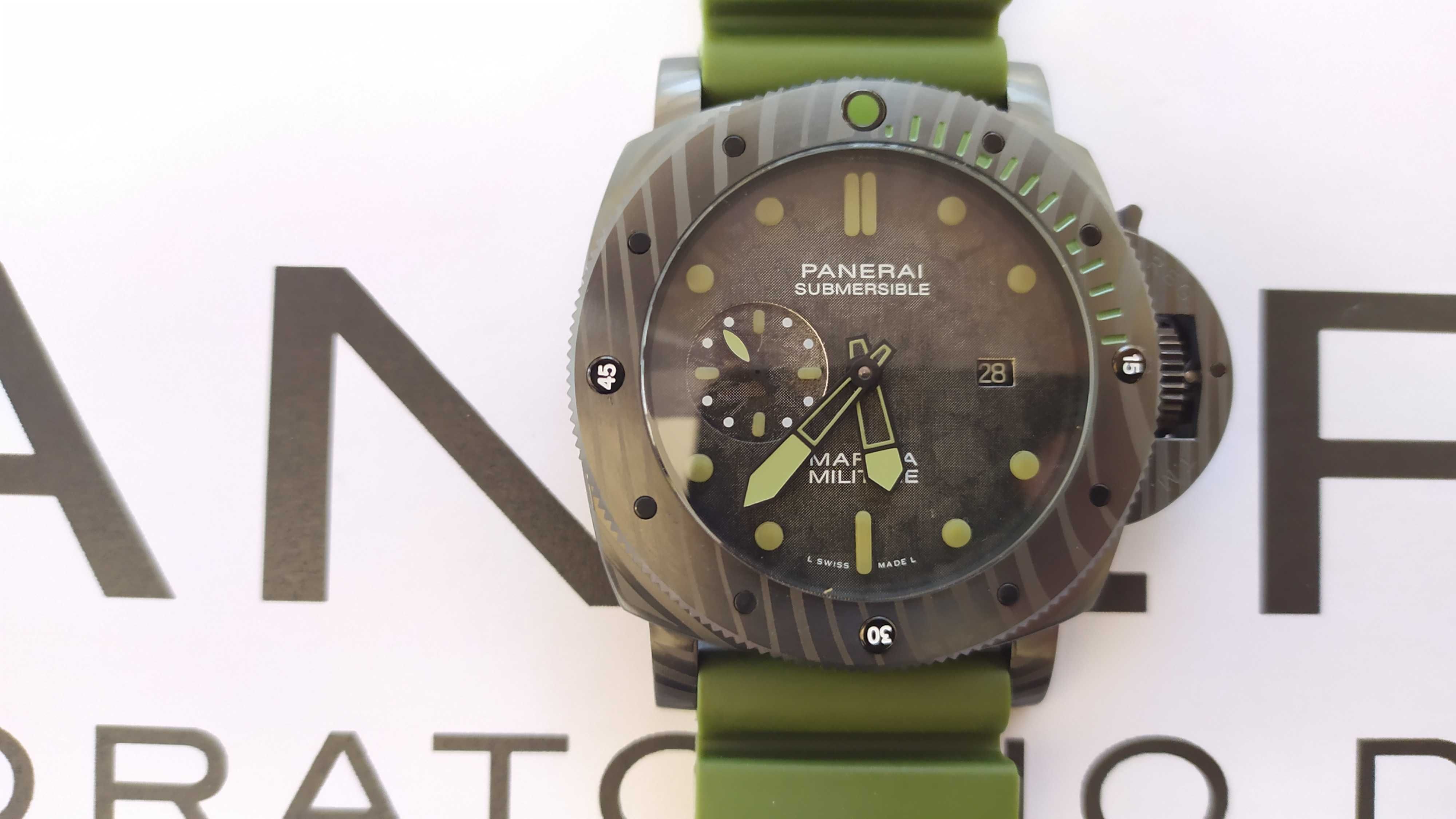 Масивен мъжки Panerai SUBMERSIBLE Marina Militare CARBOTECH™ 47MM