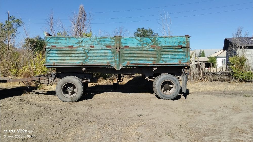 В рабочем состоянии прицеп на камаз