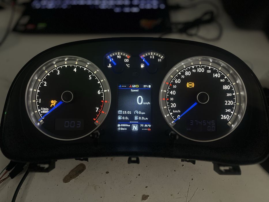 Километраж за Golf 4 с 3DColorMFD