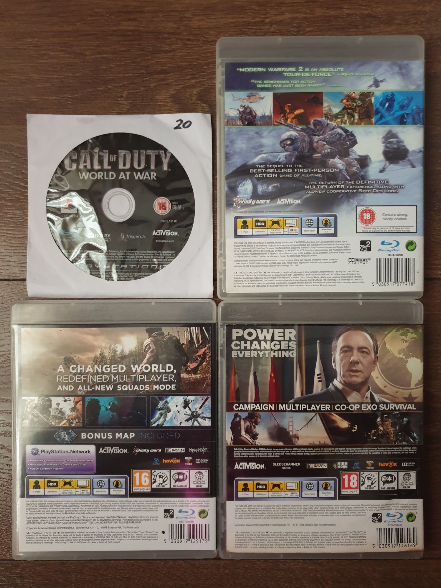 4 Jocuri Call Of Duty PS3/Playstation 3