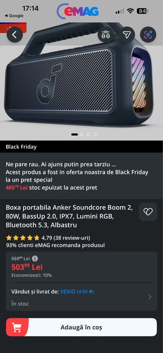 Boxa portabila Anker Soundcore Boom 2