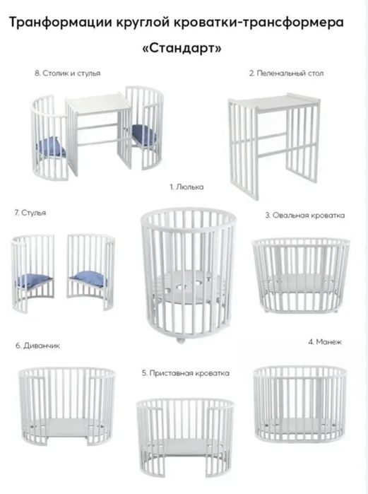 Детская кровать 7 в 1