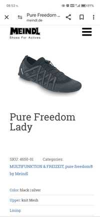 Meindl Pure freedom, боси обувки,barefoot