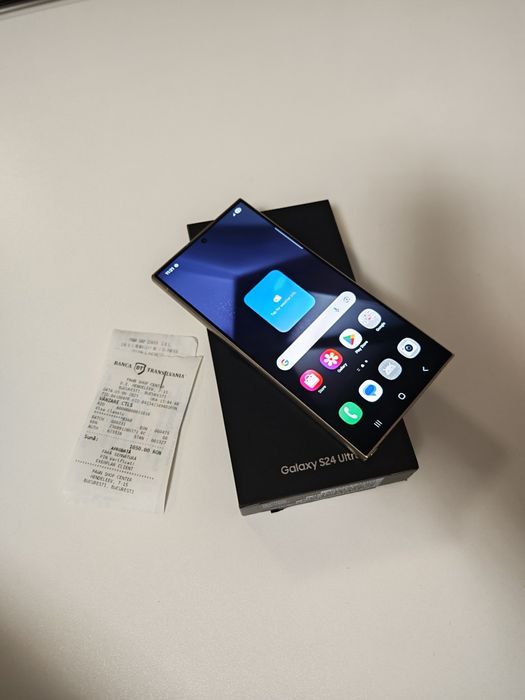 Samsung S24 Ultra Cream 512GB Fullbox impecabil bon achiziție.