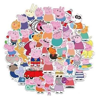 Set 50 stickere abțibilduri stickers desene animate Peppa Pig