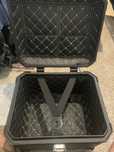 Set topcase aluminiu motocicletă 45L + pernă spate  Bagtecs XB45 negru