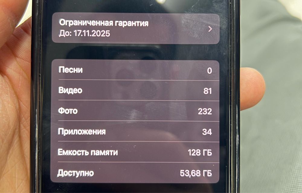 Iphone 15 pro Память 128