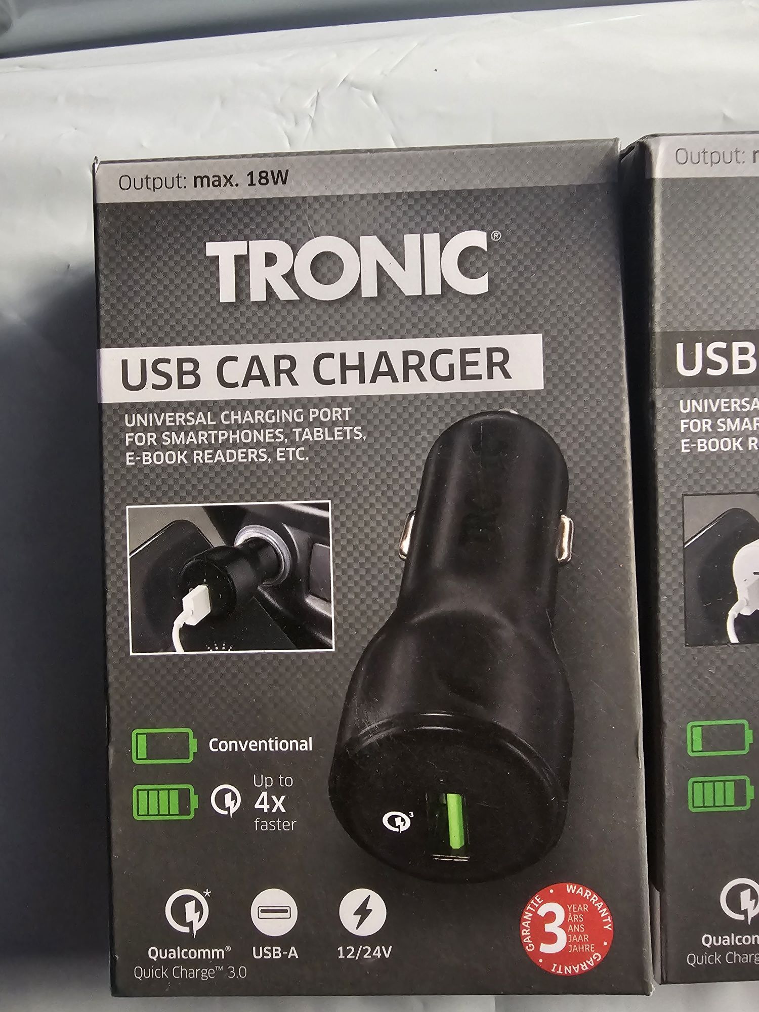 Încărcător auto fast charger 18w / ORIGINAL /sigilat