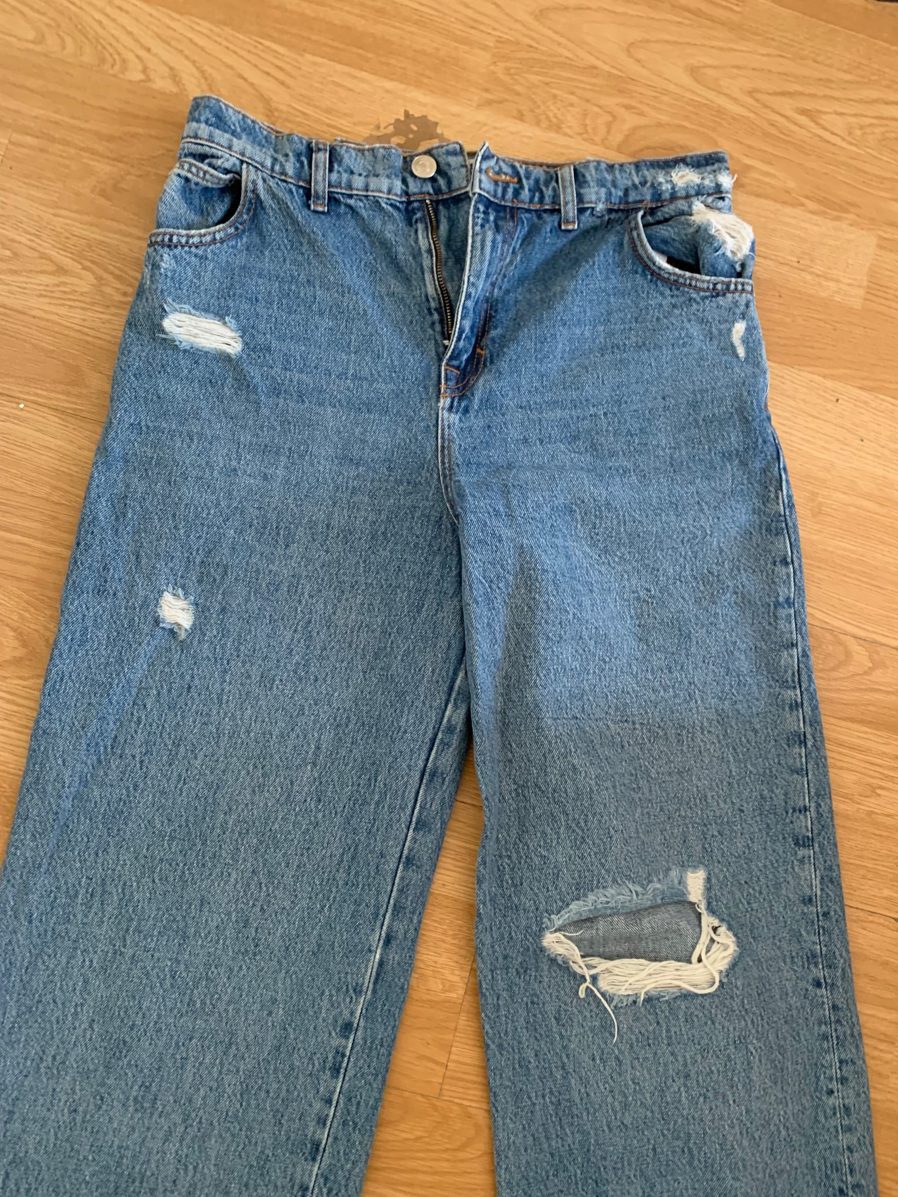 женски широки дънки bershka pull&bear