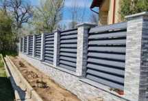 Construim garduri si porti din sipca metalica, panouri stil jaluzele,