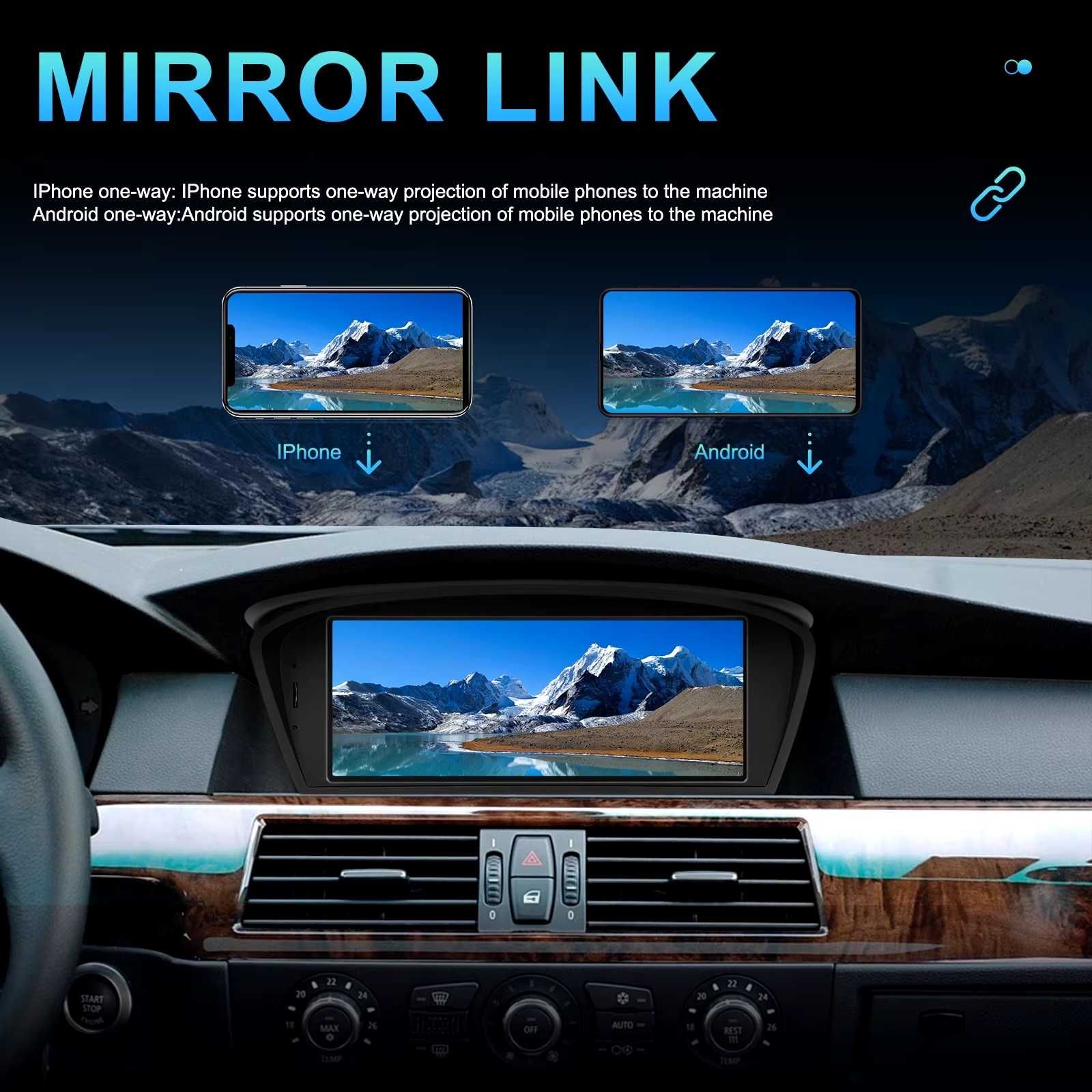 Мултимедия BMW E60 E90 серия 5 и 3 Двоен дин Навигация Android BMW E93