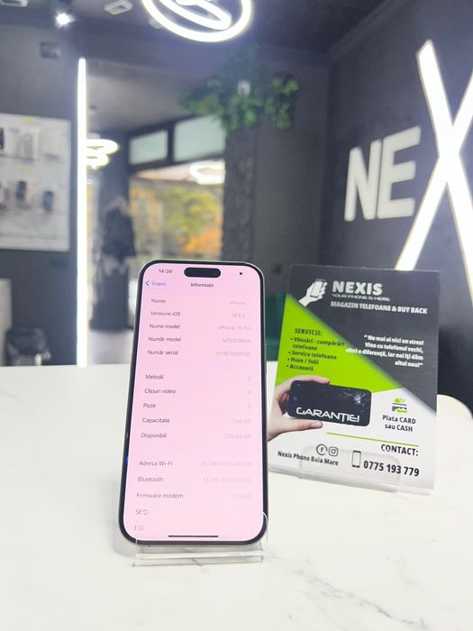 Magazin Telefoane Iphone 15 Pro Natural 256 Gb