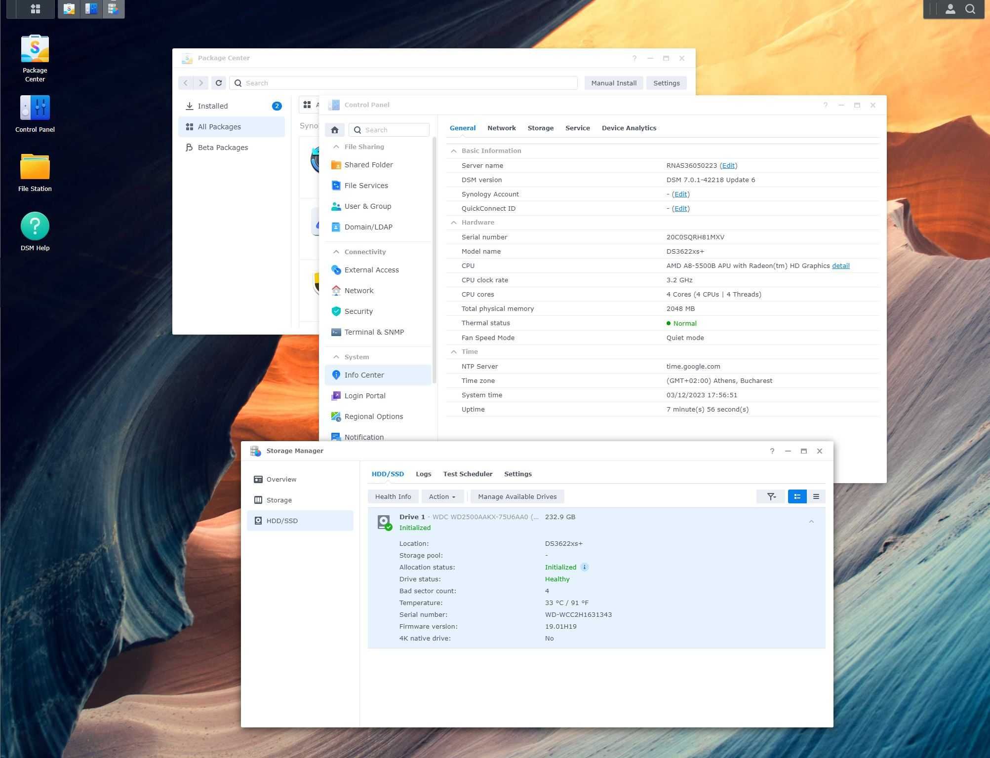 Sistem stocare in retea/NAS Synology DSM 7.1