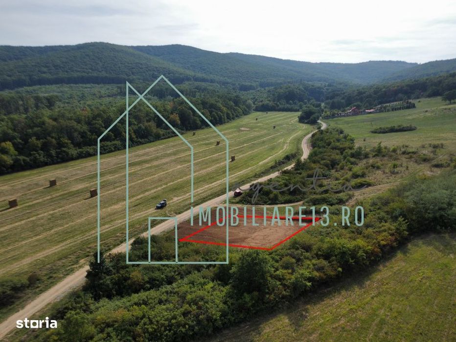 Teren extravilan cabana 600 mp la iesire din Petresti, 1.3km de asfalt