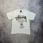 Stussy Vintage Tee 100% Authentic Retro Y2K Army Print Hip Hop