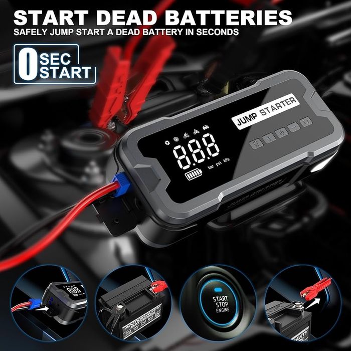 PowerBank, Jump Starter, Повербанк, Бустер, Пусковое устройство, Pover