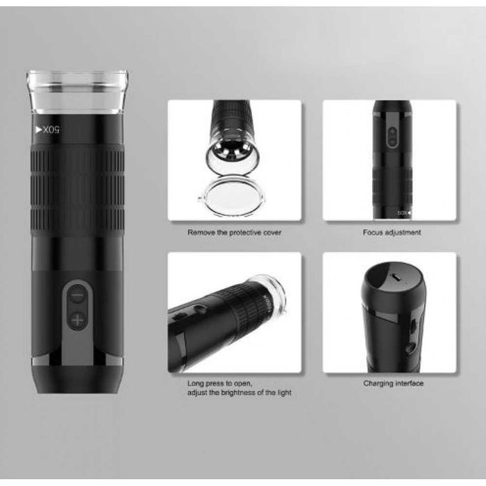 F290 Преносим WiFi цифров микроскоп запояване на платки 50*1000X