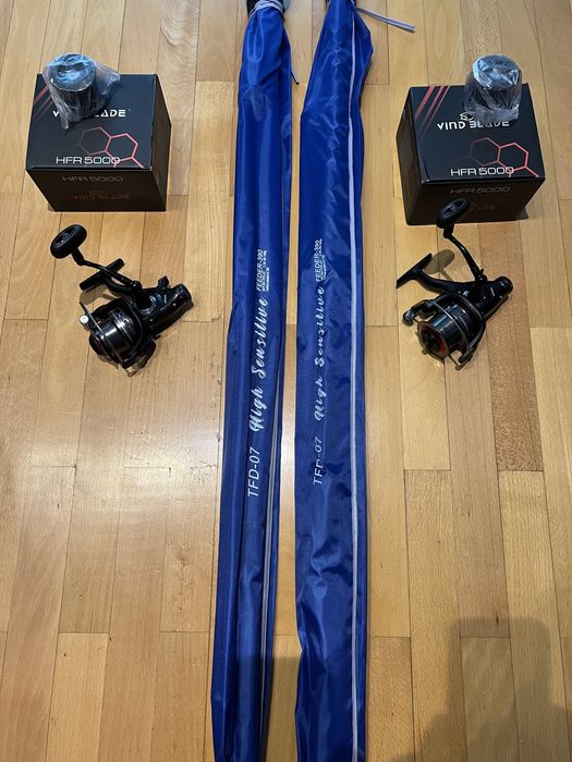 Set 2 Feeder Saimino Sensitive 3.90 + 2 Mulinete HFR 5000