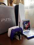 PlayStation 5 - doua controllere, suport incarcare, jocuri si geanta