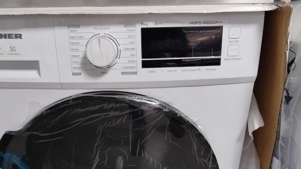 Чисто нова А++ Сушилня с термопомпа Heinner 8 кг Humidity Sensor