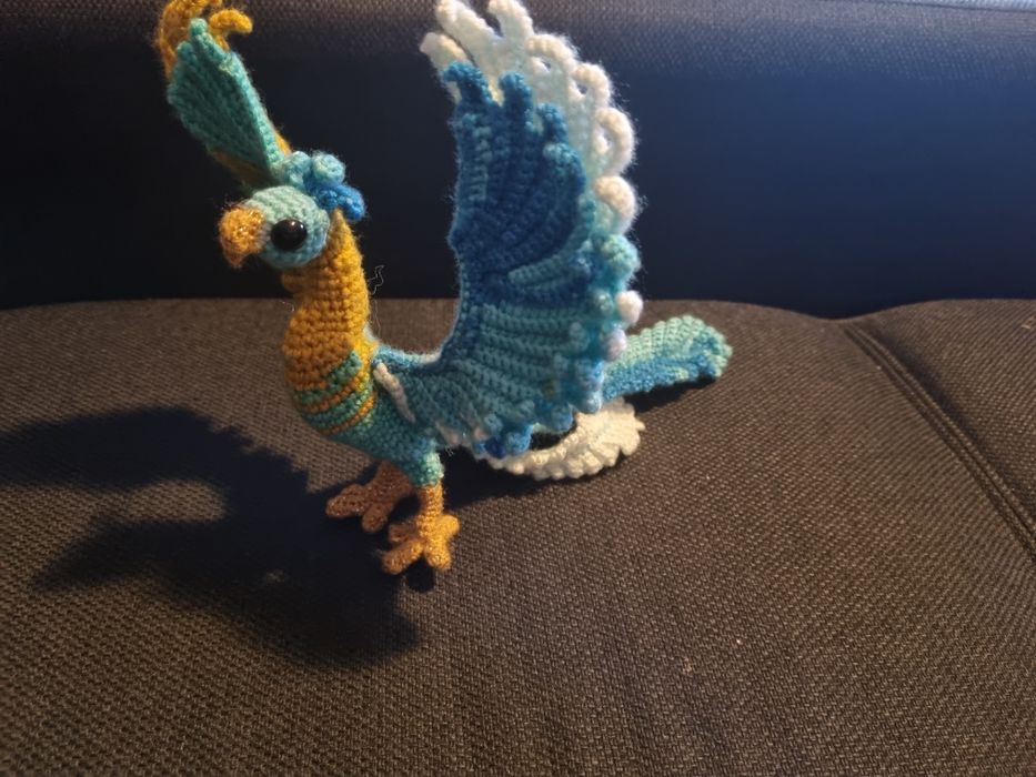 Pasăre Phoenix croșetă