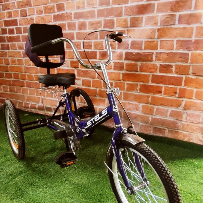 Трехколесный велосипед для детей с ДЦП. Дополнительно есть с электро