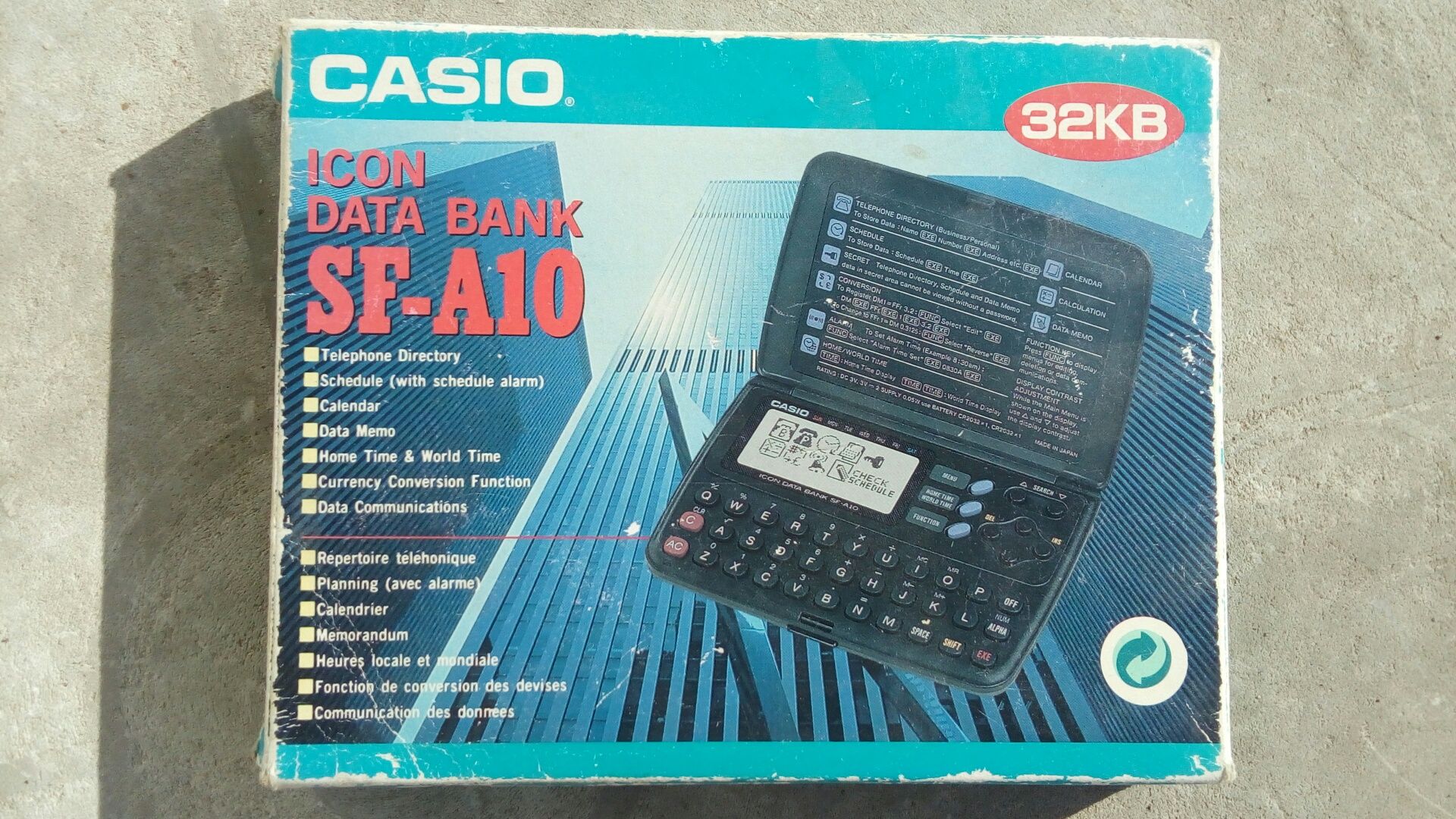 Casio SF-A10 data banc