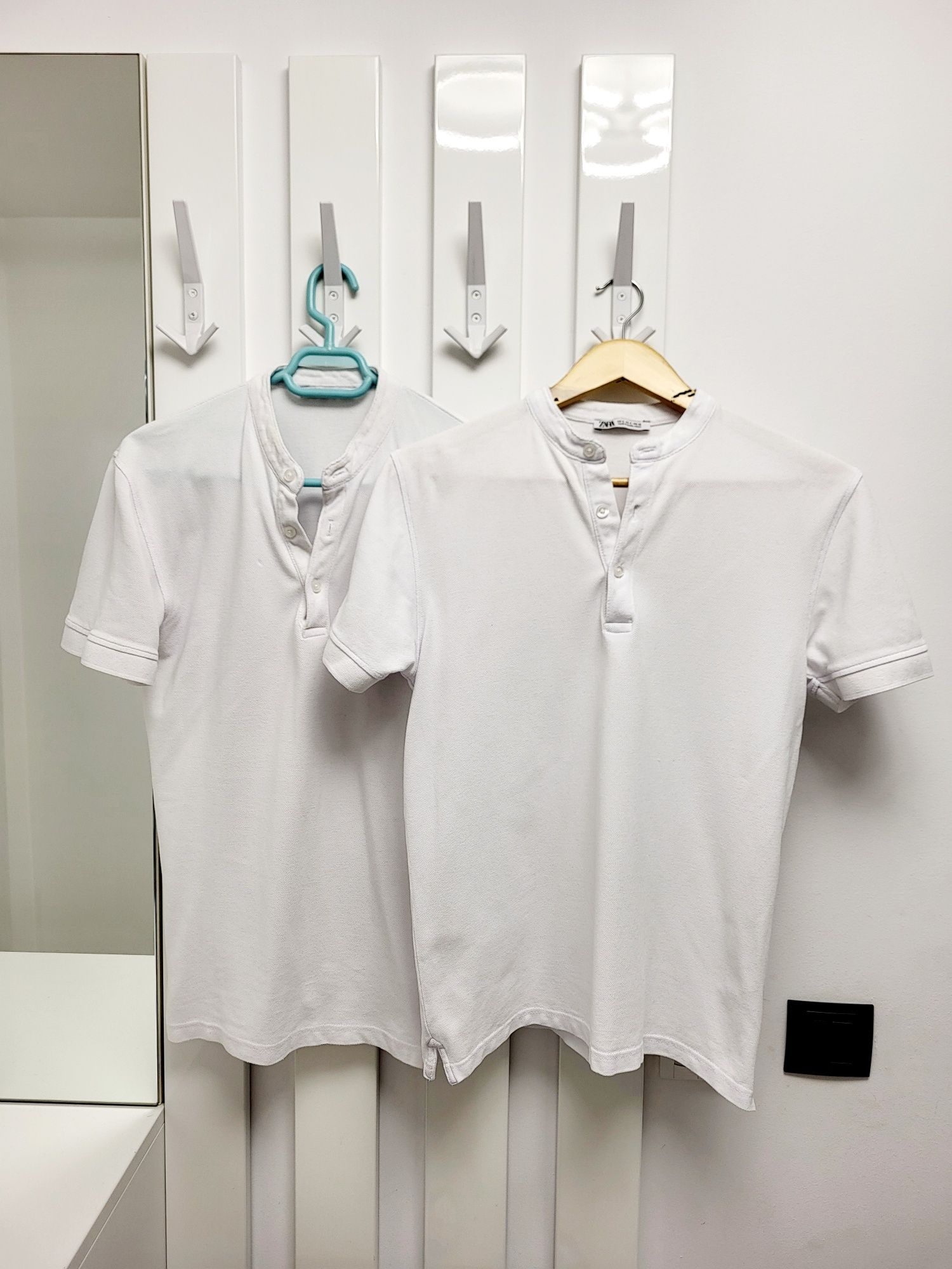 Tricou alb Zara S bărbați 50% REDUCERE
