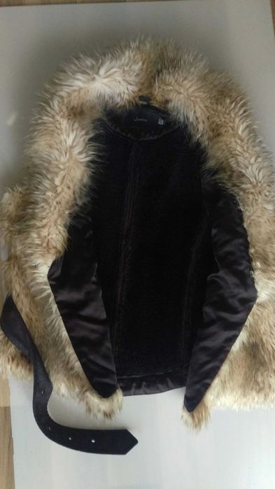 Елек с изкуствена козина топъл размер S