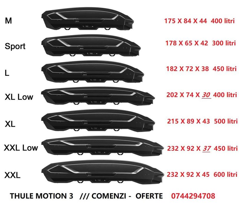 Cutie portbagaj THULE , bare transversale ,suport ski scara bicicleta