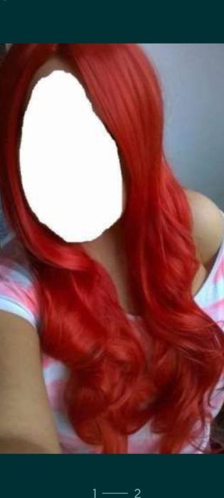 peruca roșcat Kanekalon