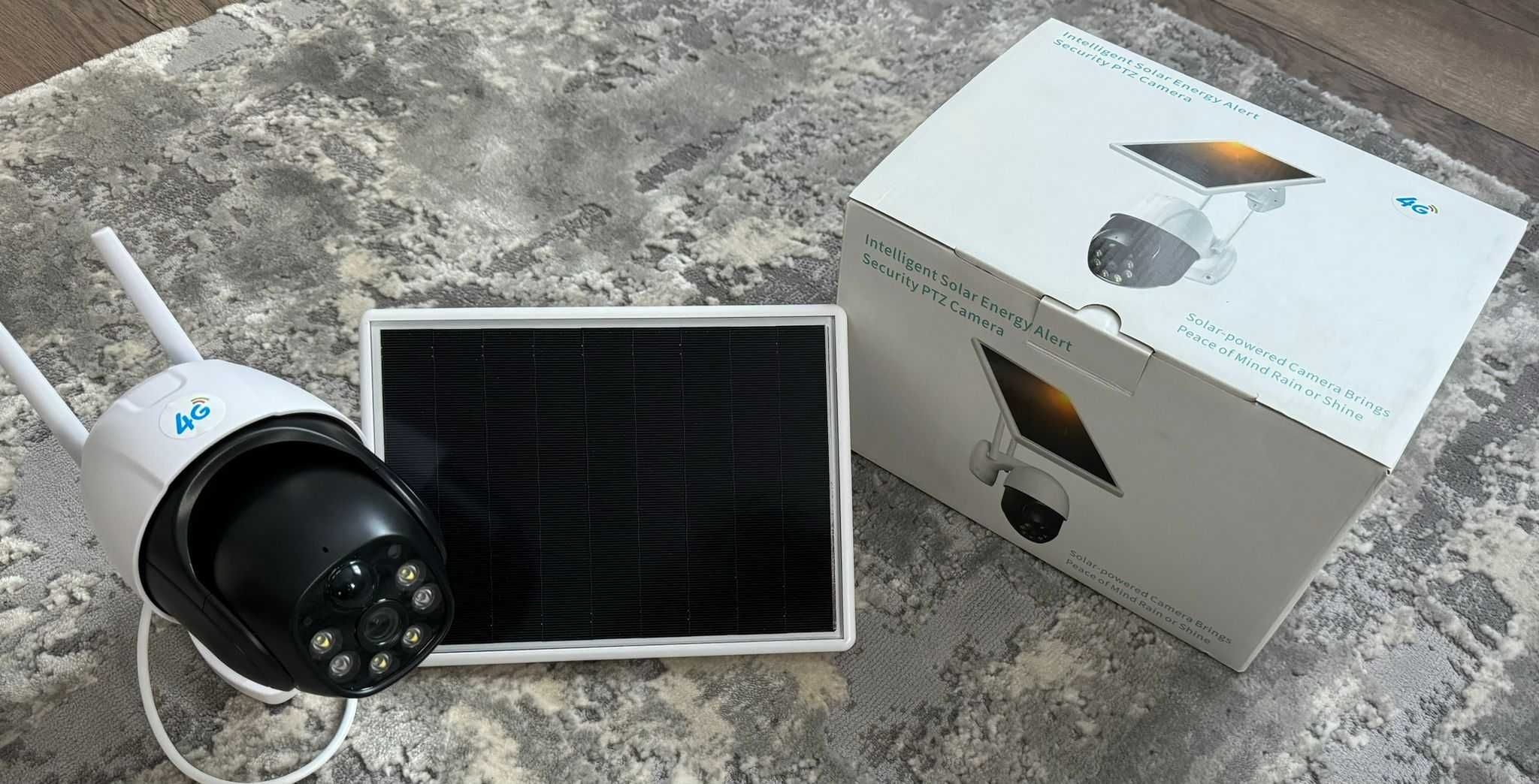 Camera de Supraveghere Solara 4G cu Slot SIM, Senzor de miscare