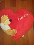 Vand perna mare de catifea rosie  in forma de inima Valentine's Day