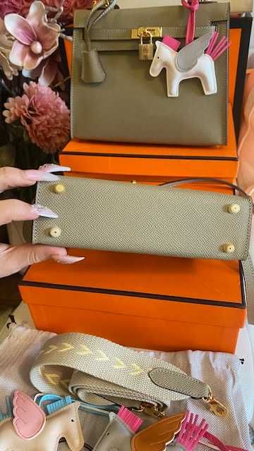 Чанта Кели*ЕРМЕС 25см*Hermes Kelly Mini*Epsom Leather Gold Hardware