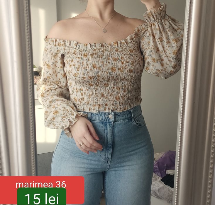 Top alb bluza alba etc