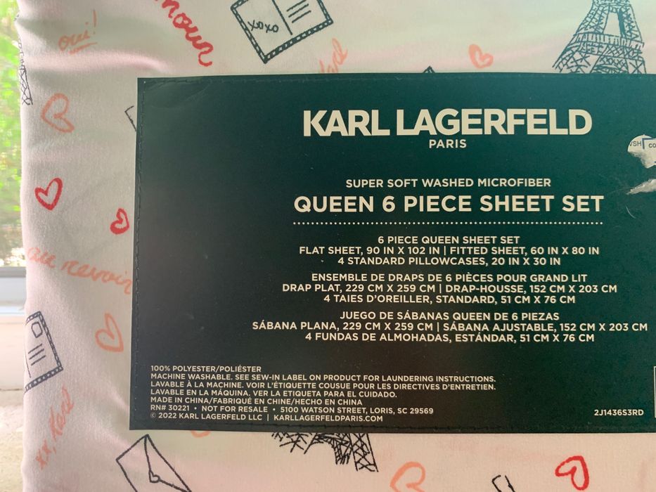 Karl Lagerfeld • Комплект чаршафи от 6 части