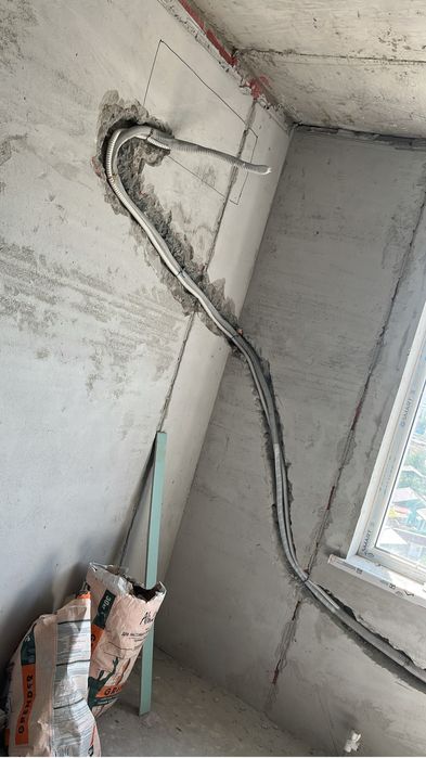 Установка кондиционера штроба 1 этап