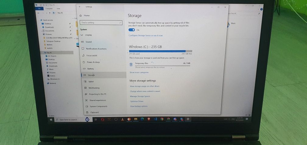 Продавам Лаптоп Lenovo p50 запазен i7 15"