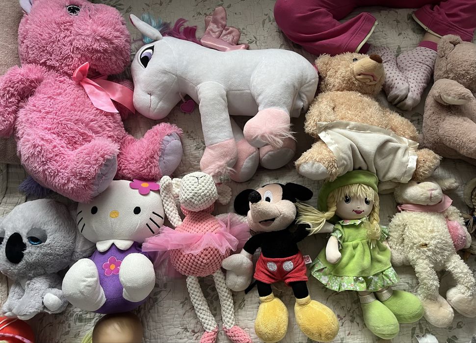 Lot jucării bebelusi si plușuri